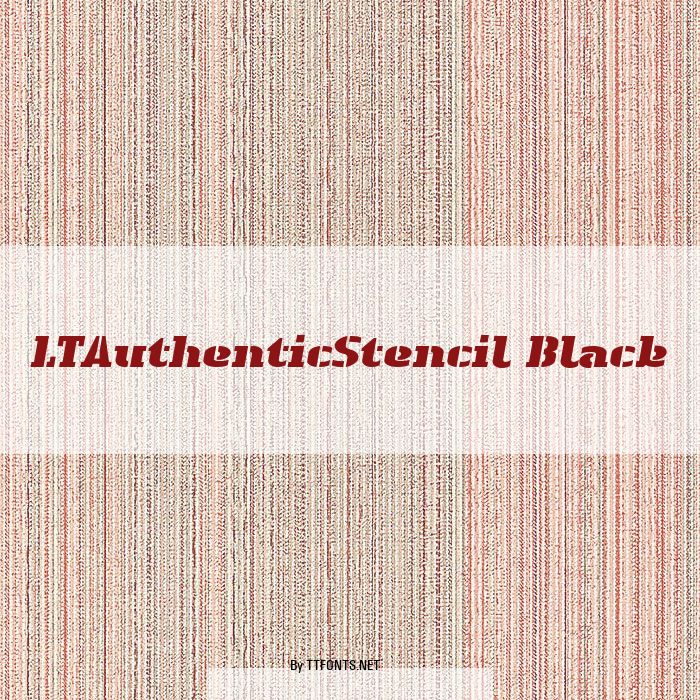 LTAuthenticStencil Black example